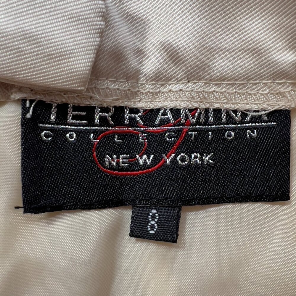 Women’s Terramina Collection Cocktail Embroidered Lace Midi Skirt Beige Gold 8 - Picture 8 of 13